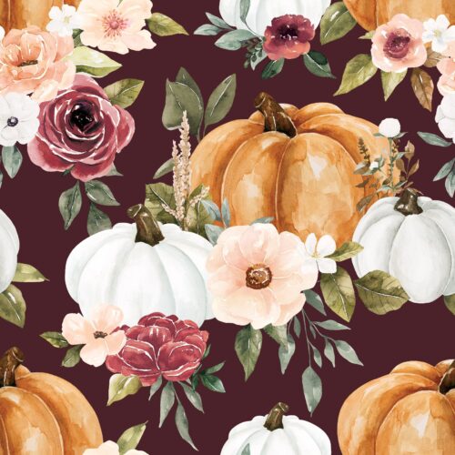 Felicity Pumpkinfloral Maroon
