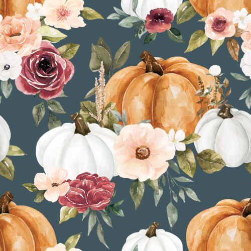 Felicity Pumpkinfloral Nightblue