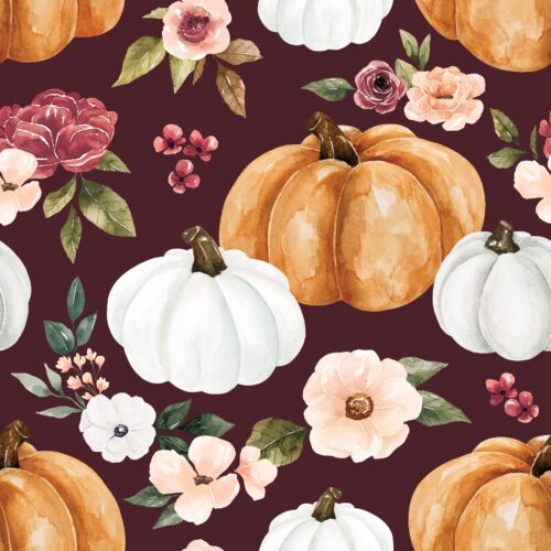 Felicity Pumpkinflowers Maroon