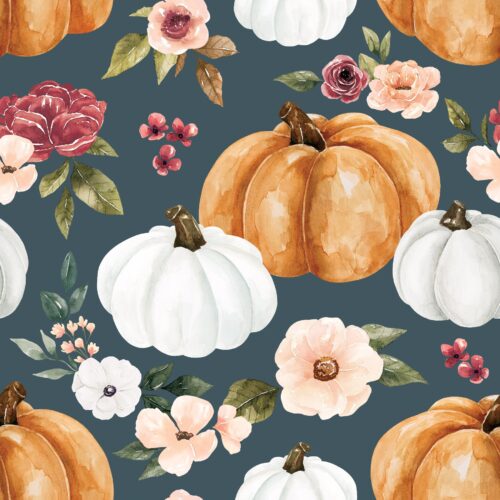 Felicity Pumpkinflowers Nightblue