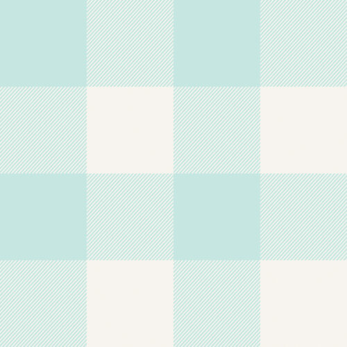 ForestandFrost Plaid Blue Cream