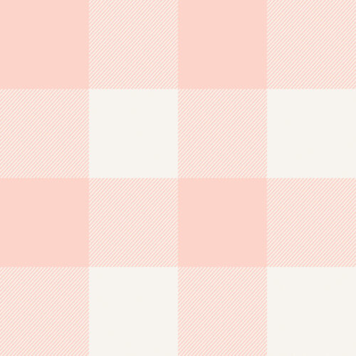 ForestandFrost Plaid LightPink Cream