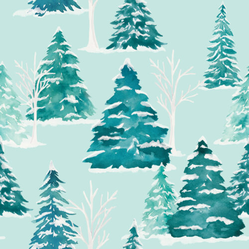 ForestandFrost WinterForest Blue