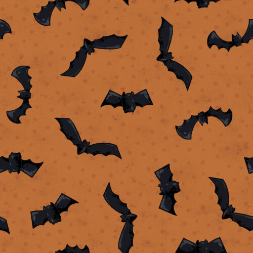Halloween Bats Orange