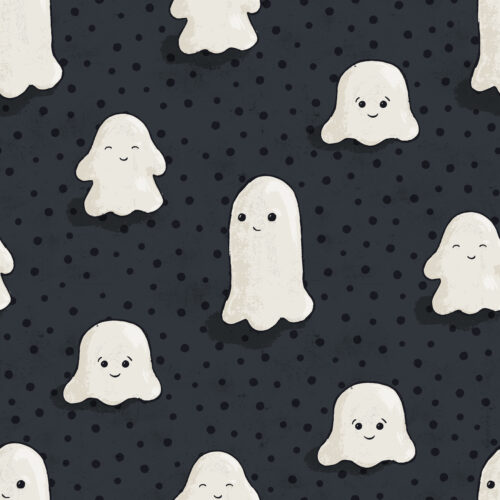 Halloween LittleGhosts Black