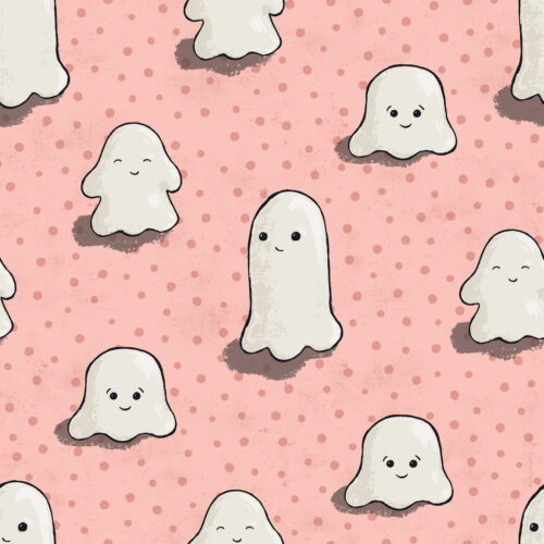 Halloween LittleGhosts Pink