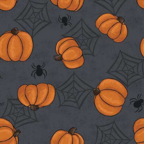 Halloween Pumpkins Gray