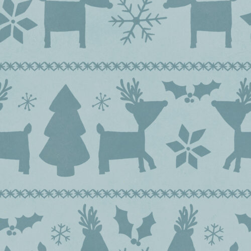 ReindeerFairisle Blue