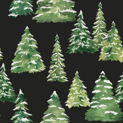 HollyandPine Forest Black