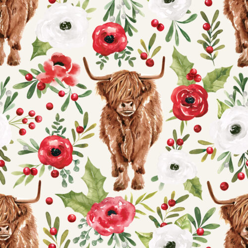 HollyandPine HighlandFloral Cream