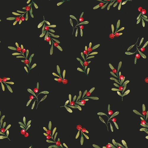 HollyandPine HolidaySprigs Black