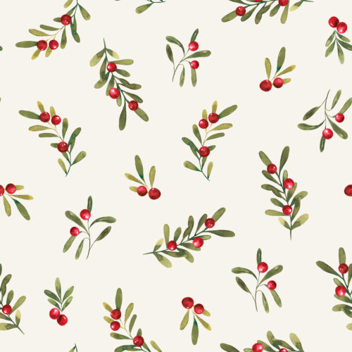 HollyandPine HolidaySprigs Cream