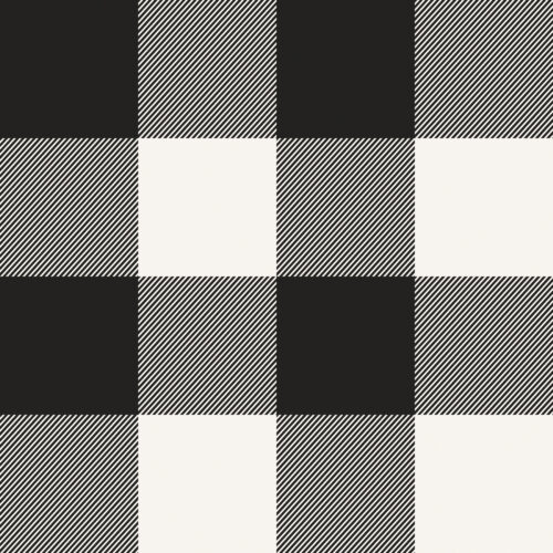 HollyandPine Plaid Black Cream
