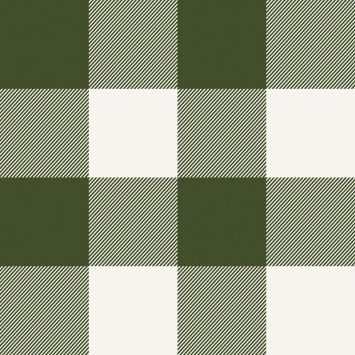 HollyandPine Plaid Green Cream