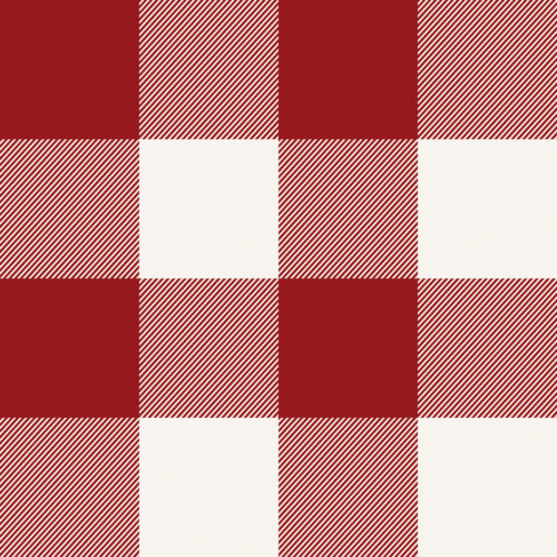 HollyandPine Plaid Red Cream