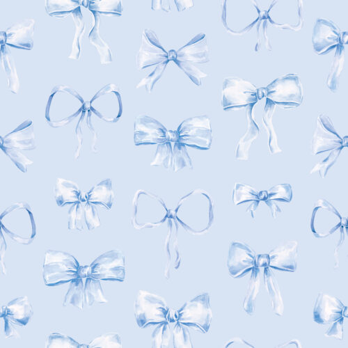 Blue Bows Light Blue