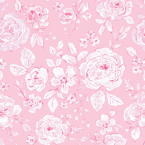 Pink Toile Floral Pink