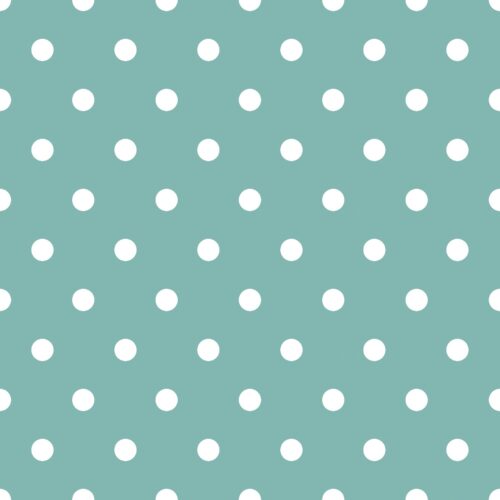 Love Doodles Polkadots Aquablue