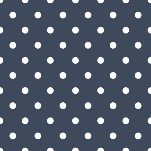 Love Doodles Polkadots Navyblue