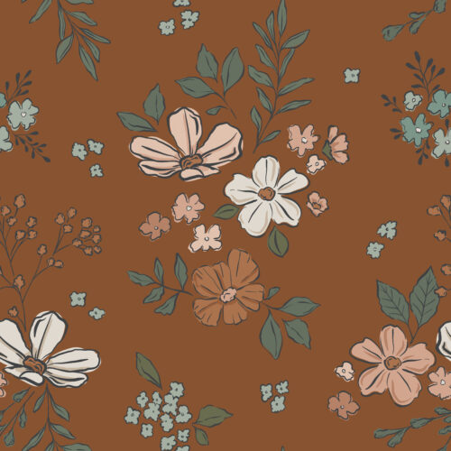 SimpleFloral BurntOrange