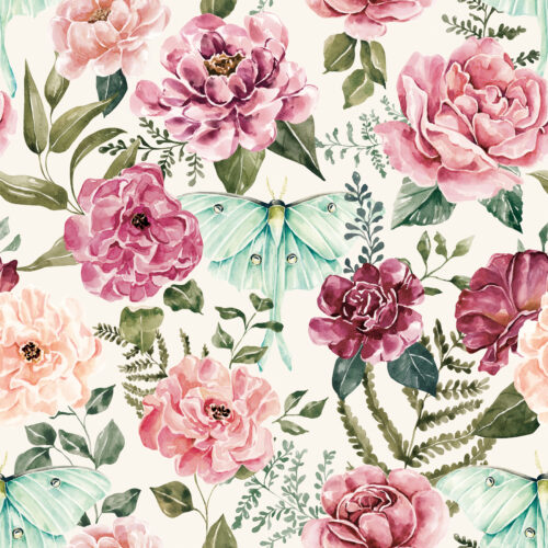 CR MoonlitHollow LunaMoth Floral Light