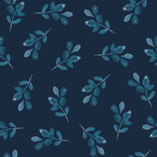 BlueLeaves NavyBlue