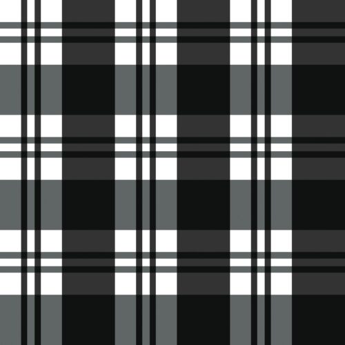 October Moon Plaid Black