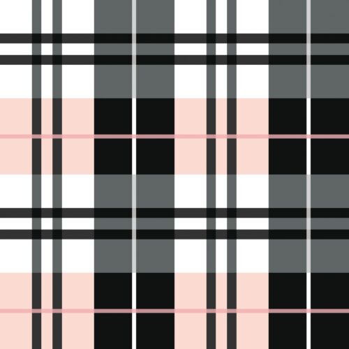 October Moon Plaid Pink Black