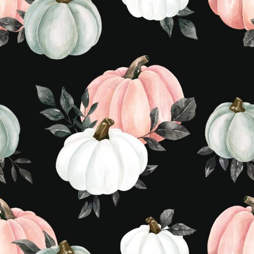 October Moon Pumpkins Pink Black