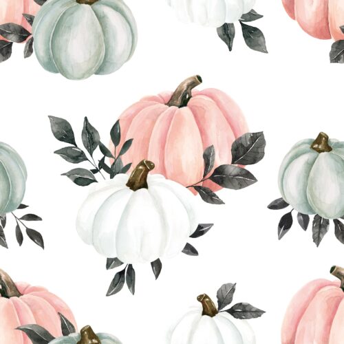 October Moon Pumpkins Pinkblue