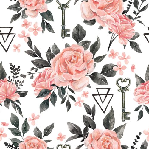 October Moon Roses White