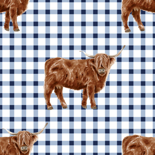 Cate&Rainn Americana Cow Gingham