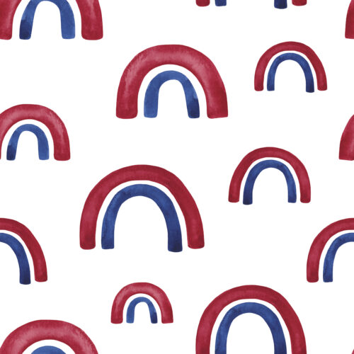Red White and Blue Rainbow