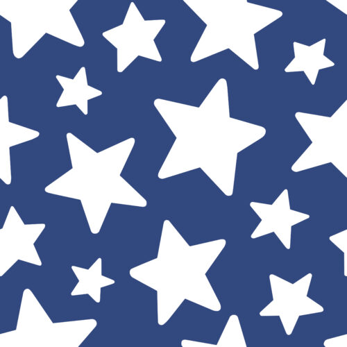 White Stars on Blue