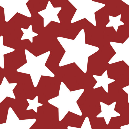 White Stars on Red