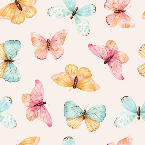 Penelope Butterflies Cream