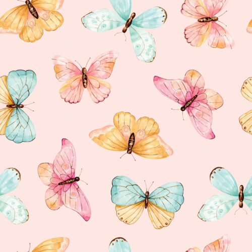 Penelope Butterflies Pink