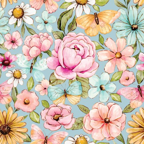 Penelope Butterflyfloral Blue