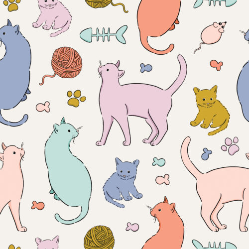 CR PetShop Cats Colorful