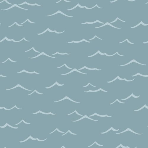 Pirates Ahoy Waves Blue