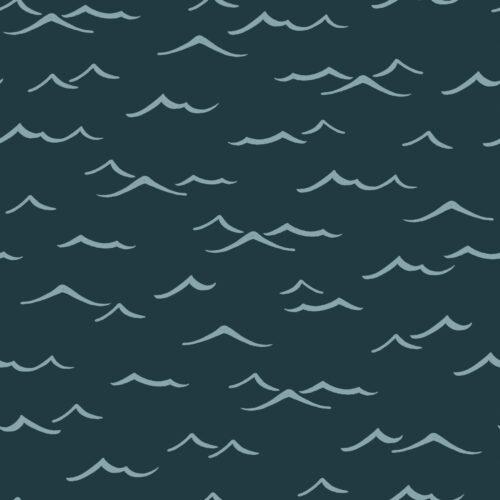 Pirates Ahoy Waves Darkblue