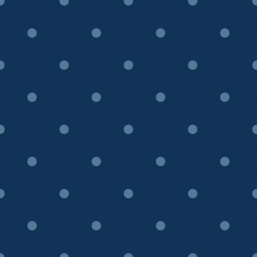 Rust and Royal Polkadot Bluetonal