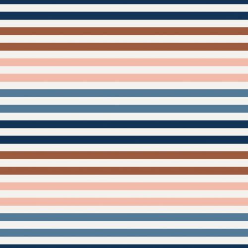 Rust and Royal Stripe