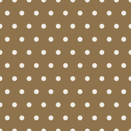 Spring Reverie Brown and Cream Polka Dot