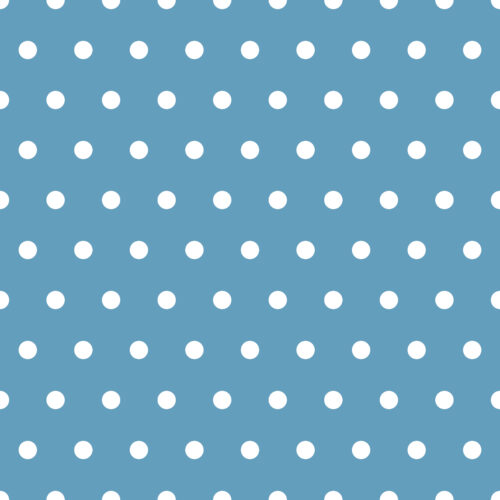 Happy Go Lucky Blue Polka Dot