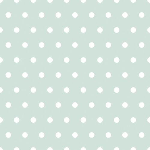 Lucky Day Mint Blue Polka Dot