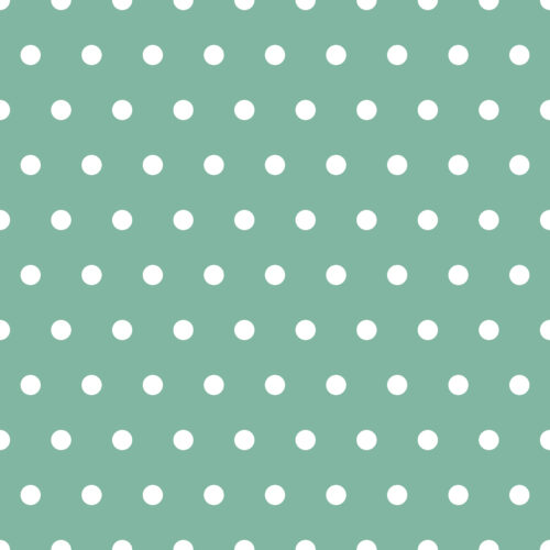 Lucky Day Seafoam Green Polka Dot