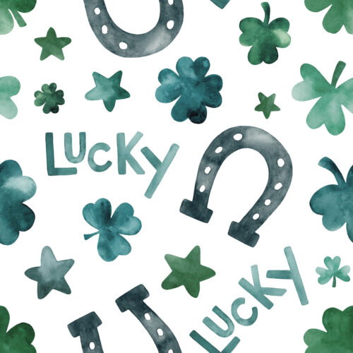 Lucky Day Shamrocks and Stars