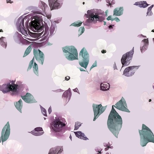 Sugar Plum Christmas Floral Ltpurple