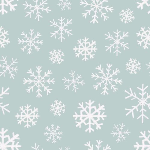 Sugar Plum Christmas Snowflakes Blue